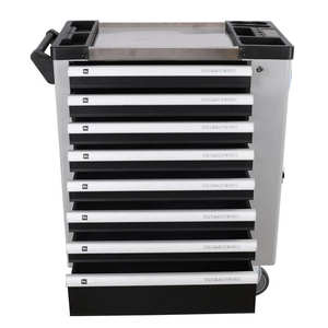 خزانة معدنية احترافية تحتوي على 283 قطعة مع <span class=keywords><strong>8</strong></span> أدراج، عرض 56 سم، طول 74 سم، عمق 14 سم، ارتفاع 87 سم لتخزين أدوات الجراج - Product Image 1