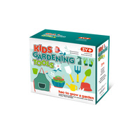 Mini Kit di attrezzi per vendite calde con manico in legno pala giocattoli da giardinaggio Kit di sacchetti da scavo per bambini Set di attrezzi da giardino per bambini a mano regalo