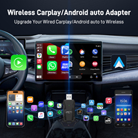 Adaptateur CarPlay sans fil 2025 Nouvelle Arrivée pour & Android Auto 4K HDR Télécommande vocale & Google Assistant Ai Box K83