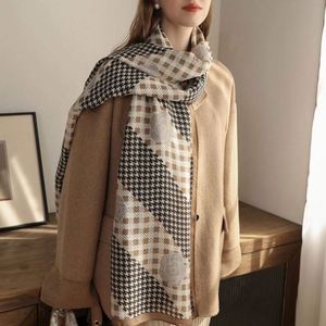 2024 Custom Logo Fashionable Elegant Winter Printed Polyester Long <b>Scarf</b> Shawls for Women Garment Accessories YHK0056 - Product Image 4