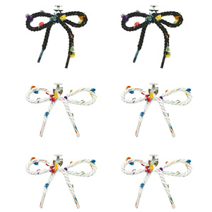 Nuevos Adornos para Zapatos con Lazo Tejido a Mano y Clips Metálicos, Venta al por Mayor, Regalo Bonito, Accesorios Decorativos DIY, Compatibles con <span class=keywords><strong>Zuecos</strong></span> y Sandalias - Product Image 2