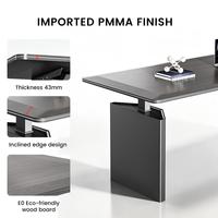 Bureau de direction moderne réglable en hauteur avec double moteur, bureau électrique ergonomique réglable en hauteur