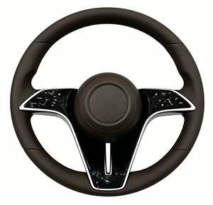 Volant de voiture en cuir véritable de haute qualité personnalisé pour Benz <span class=keywords><strong>Maybach</strong></span> W223 V223 W206 S206 W214 X254 C254 C236 Z223 Confort - Product Image 1