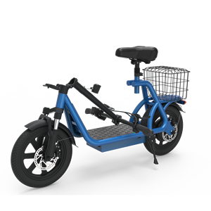 Scooter Eléctrico X12 Azul de 12 Pulgadas, Bicicleta de Reparto de Alimentos de Largo Alcance, Plegable, de Alta Velocidad, X12 - Product Image 3
