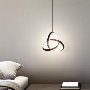 Nouvelle lampe suspendue moderne minimaliste en aluminium noir pour chambre à coucher, petite lampe de <span class=keywords><strong>chevet</strong></span>, luxe haut de gamme, élégante, nordique, double usage, à ventouse - Product Image 1