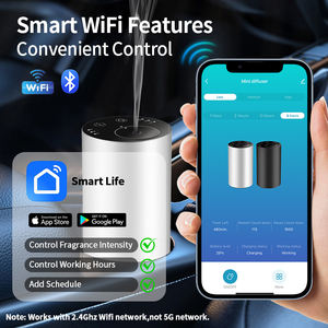 2024 diffuseur bouteille d'huile essentielle type-c Rechargeable voiture Air parfum diffuseur Machine sans eau voiture arôme huile essentielle diffuseur - Product Image 2