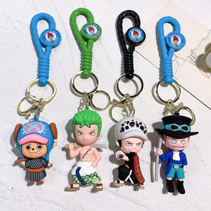 Porte-clés 3D One Piece - Pendentif en silicone souple pour sac et décoration de gâteau pour les <span class=keywords><strong>Otaku</strong></span> - Product Image 2