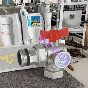 Válvula de bola de ángulo de diseño moderno Yuhuan con indicador de temperatura colector de calefacción <span class=keywords><strong>radiante</strong></span> de apartamento para alfombrillas de calefacción de <span class=keywords><strong>suelo</strong></span> - Product Image 3