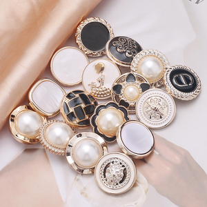 <strong>Shank</strong> <strong>Buttons</strong> With Rhinestones for Clothing Embellishment, Plastic Resin Round Coat Sewing <strong>Buttons</strong> - Product Image 2