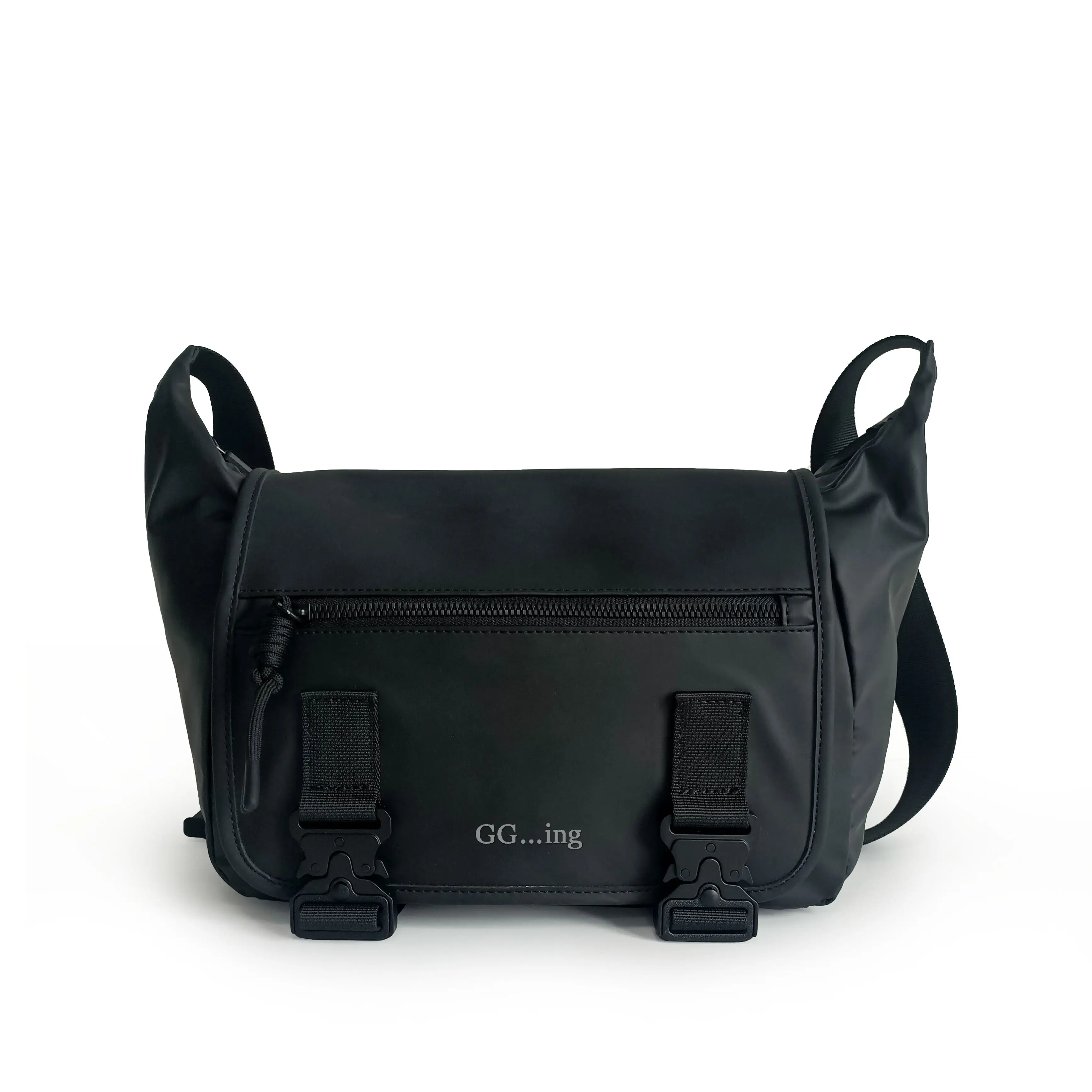Custom Large Black Waterproof Crossbody Bag Man Casual Messenger Bag Fashion Travel Shoulder Bag