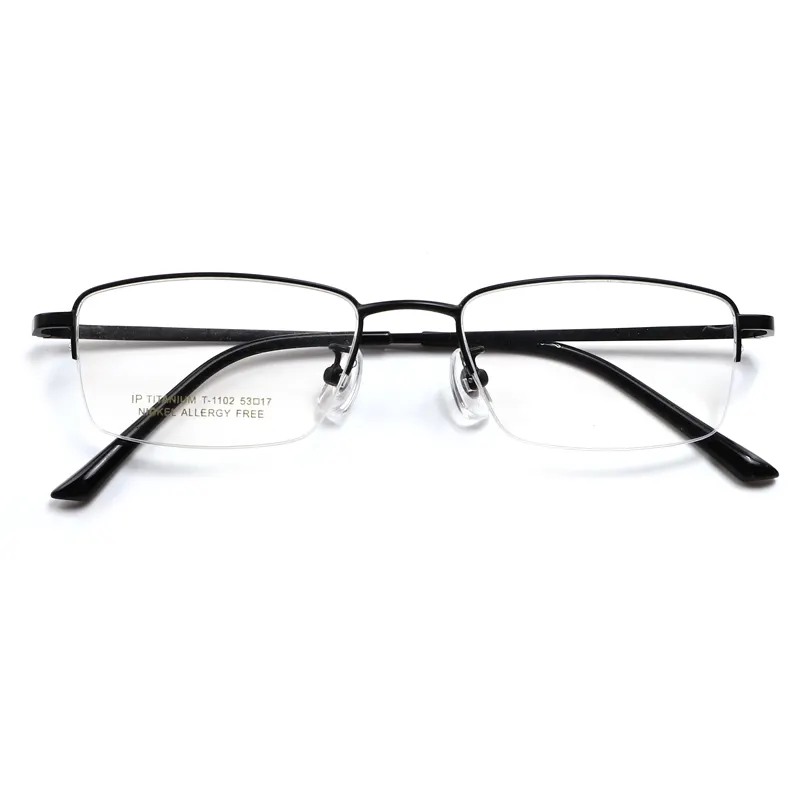 New arrival super light business type half frame titanium Optical Glasses frame