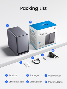 Boîtier <span class=keywords><strong>NAS</strong></span> 2 baies neuf pour bureau à domicile, interface <span class=keywords><strong>SSD</strong></span>, réseau LAN personnel partagé, cloud privé, carte mère - Product Image 6