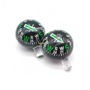 Boussole ronde en plastique pour véhicule, 28 mm, forme de boule en acrylique, poignée de boussole, boussole pour voitures - Product Image 1