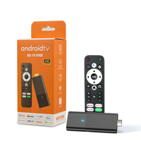 Ingrosso Spedizione Gratuita S02 Set Top Box Android 10 ATV Allwinner H313 Telecomando Vocale BT 2G 16G Android TV Box Android TV Stick
