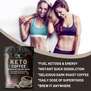 Café instantáneo orgánico, café Keto bajo en carbohidratos con polvo MCT para aumentar la energía y fórmula de soporte de cetosis para quemar grasa - Product Image 3