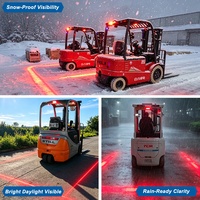 Hochwertige 30W LED-Lichtleiste mit IP67 PMMA-Abdeckung Rot/Blaue Warnleuchte für Gabelstapler Auto-Lichtzubehör DC 10-80V