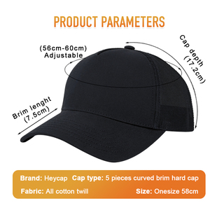 Gorras Heycap de Origen Verificado, Gorras de Malla con Logotipo Personalizado, Diseño de Moda al por Mayor, Gorra Trucker de 5 Paneles con Parche Bordado de Animales, Gorras de Béisbol - Product Image 2