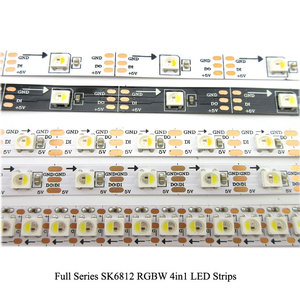 <span class=keywords><strong>Smd</strong></span> 5050 sk 6812 rgbw/wwa tira de luz <span class=keywords><strong>led</strong></span>, 12mm <span class=keywords><strong>24v</strong></span> 60leds/m