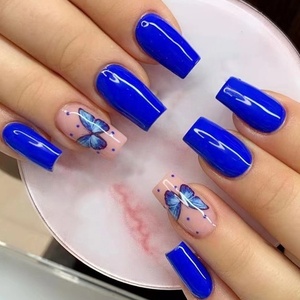 <span class=keywords><strong>Uñas</strong></span> Postizas al por Mayor, Hechas a Mano, <span class=keywords><strong>Diferentes</strong></span> <span class=keywords><strong>Diseños</strong></span>, Alta Calidad, Estilo Lujoso, Bonitas y Modernas, <span class=keywords><strong>Uñas</strong></span> Acrílicas Puntiagudas Artificiales - Product Image 1