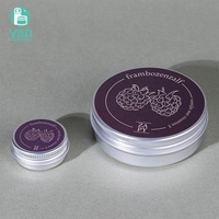 YAN Packaging – Nouvelle boîte en aluminium plate et ronde fantaisie, argentée, 15g/100g, avec couvercle à vis, pour crème contour des yeux, beurre corporel, baume à lèvres