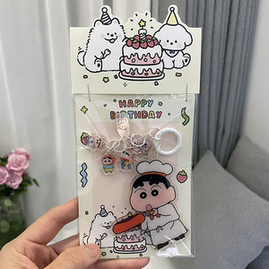 Amuletos de plástico personalizados transparentes, llavero de acrílico con holograma epoxi con purpurina transparente, llavero de acrílico bonito al por mayor - Product Image 5