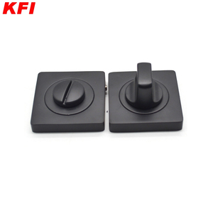 Accessori per <span class=keywords><strong>porte</strong></span> moderne quadrate in lega di zinco maniglia per porta di sicurezza copertura porta chiave sturco interno piastra per bagno e Villa - Product Image 4