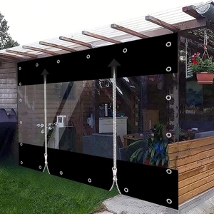 Bâche de <span class=keywords><strong>pergola</strong></span> à double fermeture éclair 0,55 mm 2x2~3x5m, fermeture éclair <span class=keywords><strong>pour</strong></span> balcon, horticulture, lavage de voitures, salle, bâche imperméable <span class=keywords><strong>pour</strong></span> l'horticulture - Product Image 3