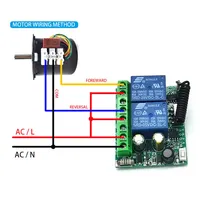 Interrupteur à distance sans fil universel 433 MHz, module récepteur relais 2 canaux DC 12V 6-30V, émetteur RF, télécommandes 433 MHz