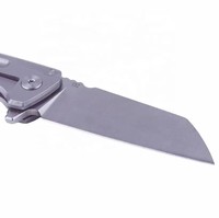Couteau pliant portable en acier inoxydable avec lame de 70 mm pour la survie en plein air, mini couteau à fruits, camping, randonnée, personnalisable OEM