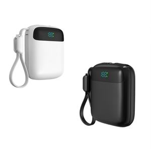 Batterie externe portable 10000mAh 20000mAh avec affichage numérique, charge rapide 22.5W, câble intégré - Product Image 4