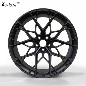 Rines de Aluminio Forjado Personalizados para Automóvil, 18 Pulgadas, Acabado Negro, Diseño Multirradio, Compatibilidad Universal para Mercedes - Product Image 2
