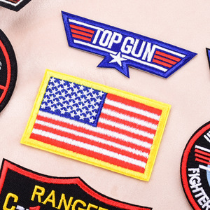 <span class=keywords><strong>Patch</strong></span> d'insigne de brassard d'aviateur de broderie de sergé de crochet et de boucle/fer sur la veste d'hiver - Product Image 6