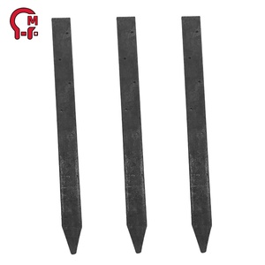 Estaca de Acero Plana para Suelo HLM, Acero al Carbono <span class=keywords><strong>Pintado</strong></span> en Negro, Duradera, para Fijación de Geotextiles en Exteriores, Posicionamiento Temporal - Product Image 2