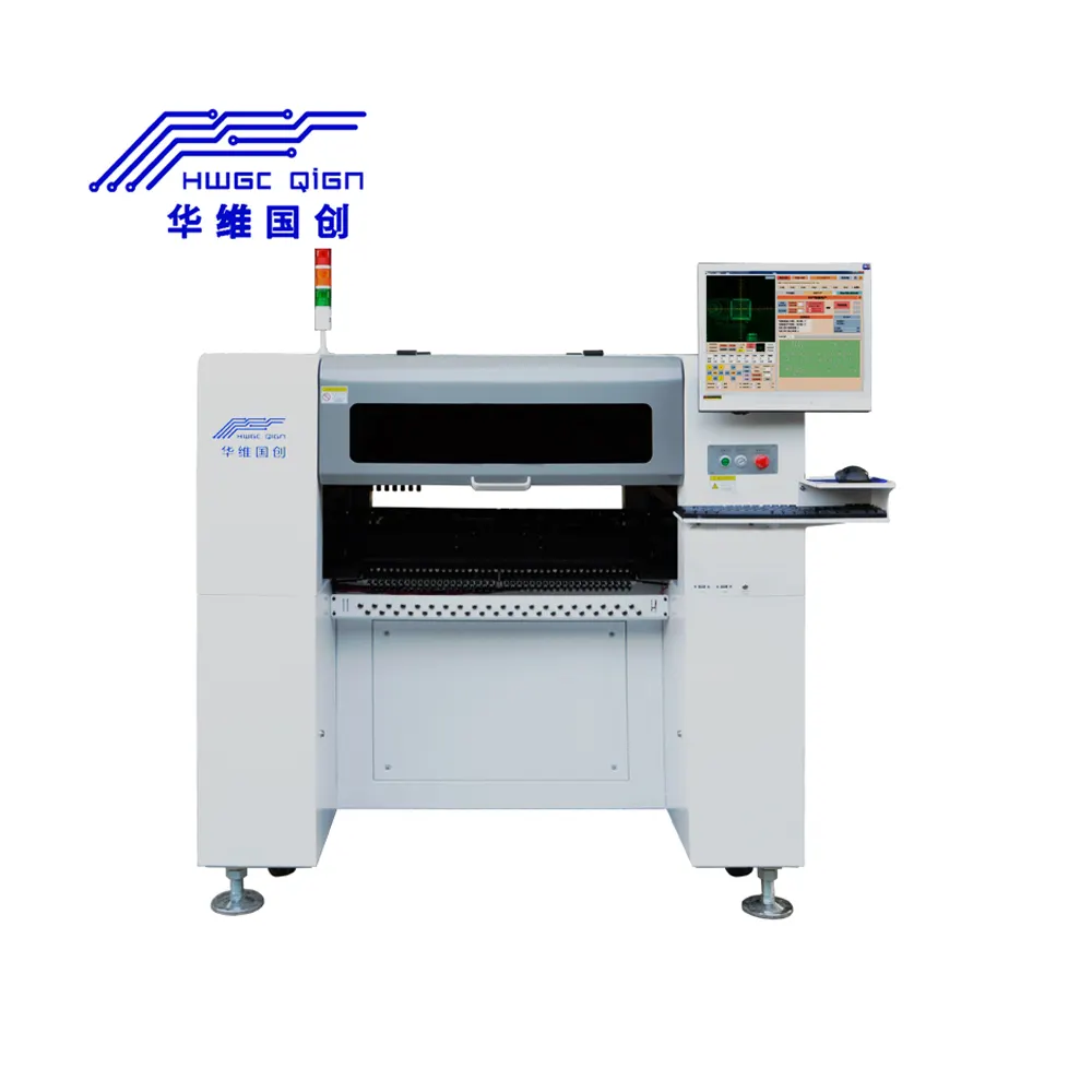 Volledige Automatische Smt Pick And Place Machine Met Camera Led Desktop Pick And Place Machine HW-T8SG-80F