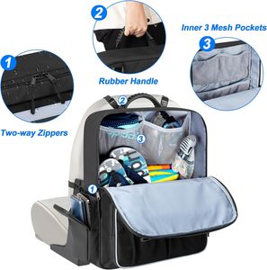 Organiseurs et rangements pour bateaux, <span class=keywords><strong>sac</strong></span> de transport pour siège arrière de <span class=keywords><strong>bateau</strong></span> avec poignée en caoutchouc et ceinture dorsale réglable - Product Image 4