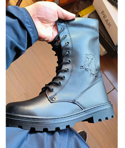 Bottes longues en cuir pleine fleur noir FARDG DFB1104 pour hommes en service public et personnel opérationnel - Product Image 6