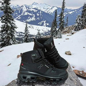 حذاء بوت برقبة عالية للجنسين من On Running Cloud Rock، تصميم أصلي فاخر، شتوي دافئ ومقاوم للماء للمشي لمسافات طويلة والثلج في الهواء الطلق - Product Image 1