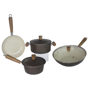 Poêle à frire antiadhésive commerciale en acier au carbone à longue poignée facile à nettoyer - Product Image 6