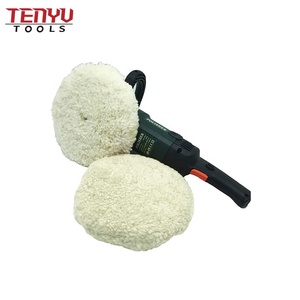 6 بوصة غسلها مصقول 100% الطبيعي قماشة صوف للتلميع مع هوك و حلقة تلميع الوسادة ل نظيفة سيارة تلميع - Product Image 5