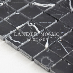 <span class=keywords><strong>Carrelage</strong></span> de mosaïque en marbre <span class=keywords><strong>noir</strong></span> poli, <span class=keywords><strong>blanc</strong></span> - Product Image 3
