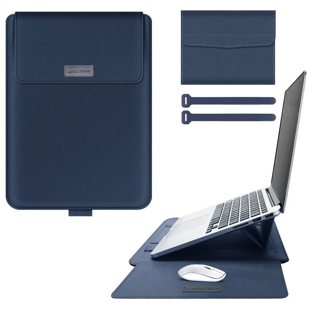 Computer Bag Notebook Case Sleeve Pouch Bag With Stand for Macbook M2 Air Pro 12 13 14 15.6 17inch Laptop Sleeve Case Cover Bags