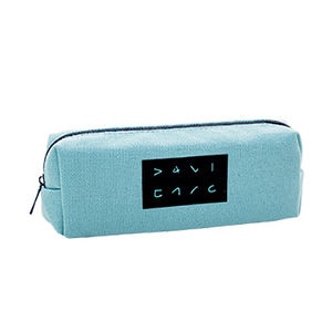 Bolsa de lápiz escolar <span class=keywords><strong>Kanvas</strong></span> Kawaii Color caramelo chico sencillo y barato al por mayor con cierre de cremallera para niñas - Product Image 1