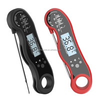 Termometer Daging Digital Lipat Terlaris, Bacaan Instan, untuk Dapur, Susu, Permen, Panggangan, Barbekyu, Memasak