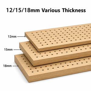 Paneles de Madera Perforados Estéticos, Paneles Acústicos con Diseño Encastrable para <span class=keywords><strong>Cine</strong></span> en Casa e Inmersión Teatral - Product Image 2