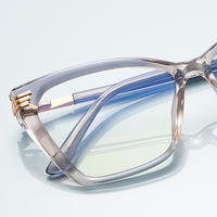 Montures de lunettes classiques transparentes TR90 anti-lumière bleue à monture complète pour femmes, adaptées à toutes les formes de visage, pour adultes, usage quotidien avec charnière à ressort