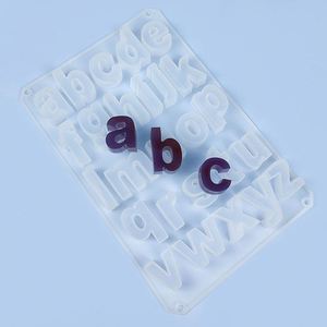 แม่พิมพ์ซิลิโคนรูปตัวอักษรสำหรับทำช็อกโกแลตแบบไม่ติด ขายส่ง - Product Image 3