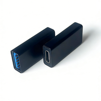 Adaptador USB 3.0 Tipo-C a USB Dual Hembra con Salida de CC, Compatible con Auriculares Tipo C, Cargadores Rápidos, Cámara, Aleación de Aluminio