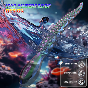 <span class=keywords><strong>Led</strong></span> Display Big Anal Dildo Tentakel-Stijl Monster Siliconen Prostaat Massager Voor Vrouwen Realistisch Octopus-Vormig Dildo Product - Product Image 4