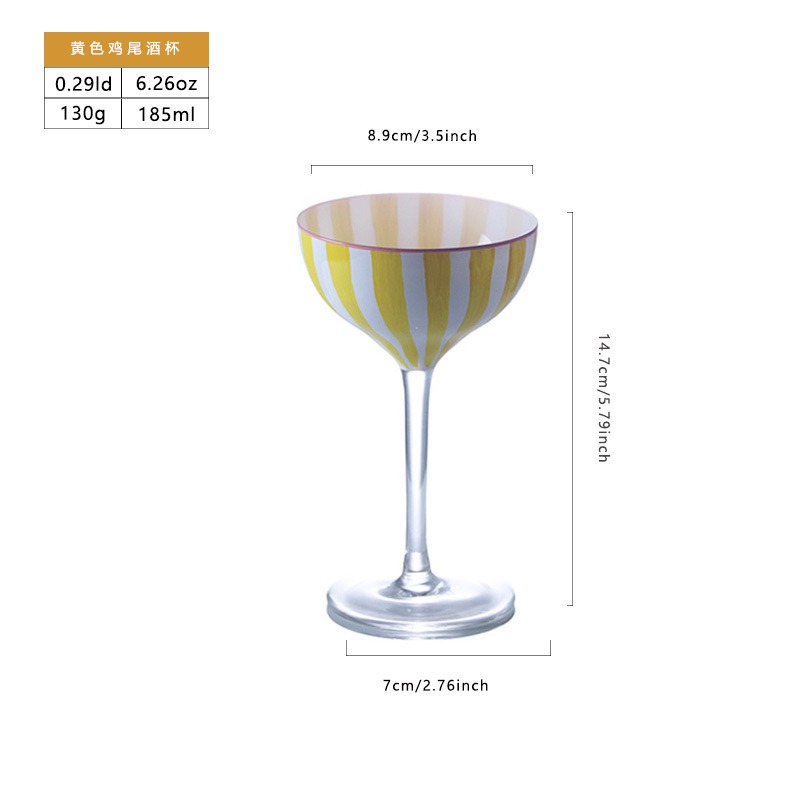 Verre à cocktail orange