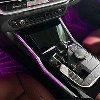 Nouvelles lumières de ventilation d'ambiance en fibre de carbone pour Tesla Model 3 G20/G28 – Lampe de remplacement dédiée en forme de selle